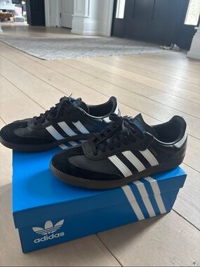 Black adidas Samba runners